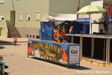 Espectáculo de aves exóticas de Paco Pluma en El Caracol (Foto Francisco Javier Santana)